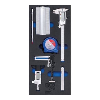 Insert de servante d'atelier 1/3 : Jeu d’outils de mesure 7 pièces BGS