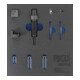 Insert de servante d'atelier 1/6 : Jeu complémentaire pour riveteuse pour chaîne (art. 8501) convient pour boulons de chaîne 3 mm BGS-1