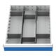 Insert de tiroir Bedrunka+Hirth Série 500 Rails centraux avec cloisons de séparation Pour façades de 150 mm-1