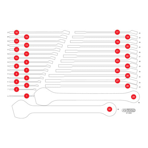 Insert en mousse vide pour 811.0030 KS Tools