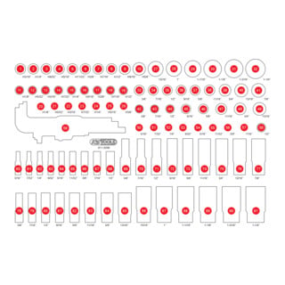 Insert en mousse vide pour 811.0099 KS Tools