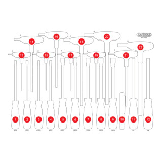 Insert en mousse vide pour 811.1022 KS Tools