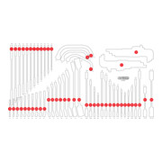 Insert en mousse vide pour 813.0068 KS Tools