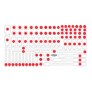 Insert en mousse vide pour 813.0085 KS Tools