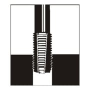 Insert fileté DIN 8140 type Standard pour filetage M3 x 0,5 mm acier inoxydable-4