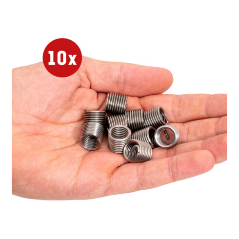 Insert fileté STIER, acier inoxydable M12 x 1,75 1,5d