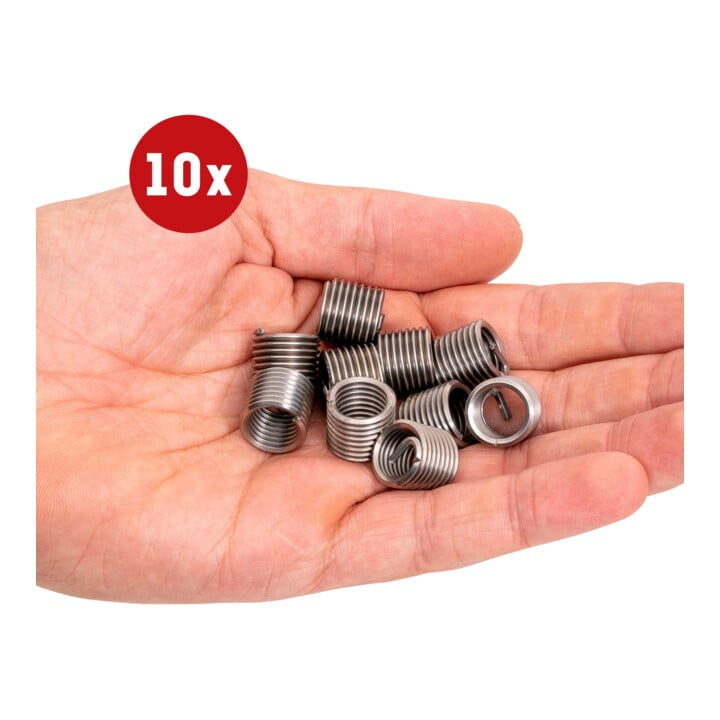 Insert fileté STIER, acier inoxydable M12 x 1,75 1,5d