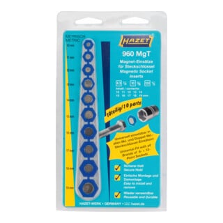 Insert magnétique pour douilles 960MGT ∙ Profil à 6 pans extérieurs HAZET