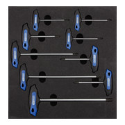 Insert PE pour kit de 9 clés mâles coudées KS Tools-1
