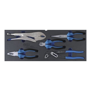Insert pour art. 3312 : Jeu de pinces 5 pièces BGS