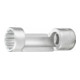 Insert pour clé à douille pour amortisseur (double hexagone) 2593-21 Carré creux 12,5 mm (1/2 pouce) Profil extérieur à double hexagone 21 mm HAZET-1