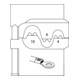 Insertion du module Gedore pour les cosses de câble non isolées 4/6/10-1