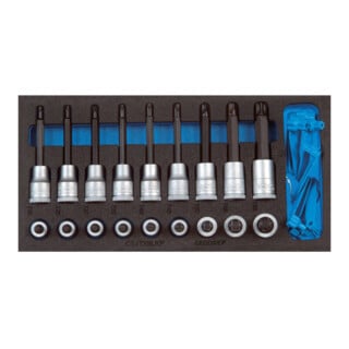 Inserts pour tournevis Gedore jeu 1/2'' dans le module Check-Tool 19 pcs.