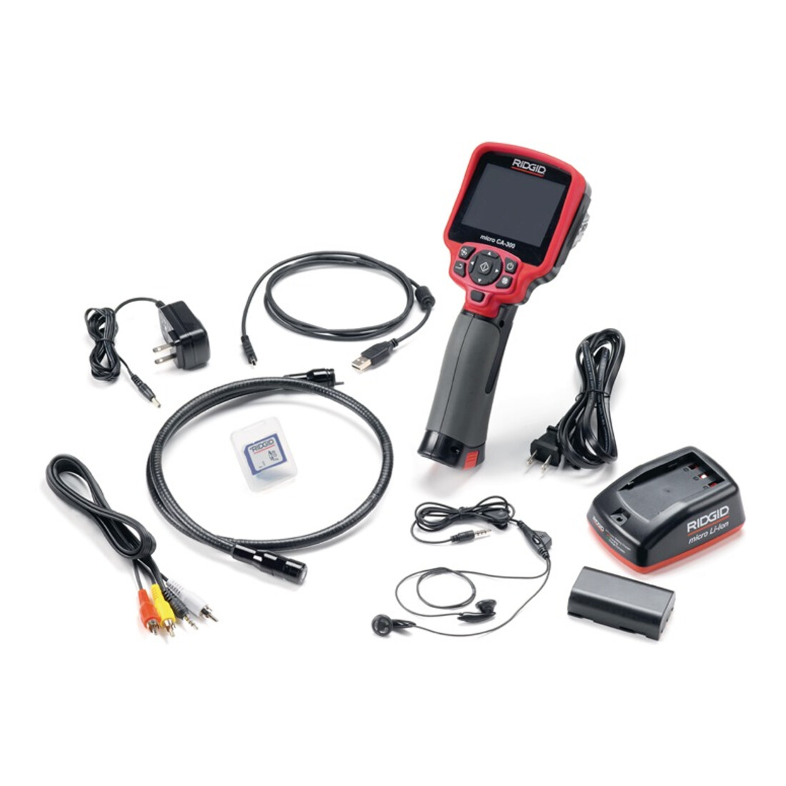 Inspektionskamera micro CA-350 3,5 Zoll 640x480 17mm LED 4 Kabel-L.900mm RIDGID