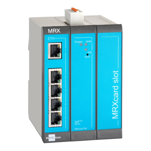 Insys Industrierouter-LAN 5Ether-Ports 2Eing. MRX3 LAN 1.1