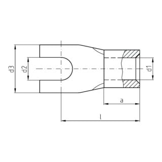 Intercable Cosse à sertir ICQ13G 0,5-1 mm² M3 fourche pour