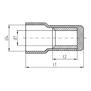 Intercable Endverbinder isoliert ICIQ2EV 1,5-2,5qmm