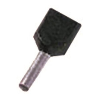 Intercable Manchon à sertir double ICIAE1518Z 2 x 1,5 mm² 18 mm noir