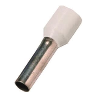 Intercable Manchon à sertir ICIAE0758WE 0,75 mm² 8 mm étamé blanc