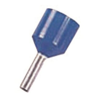 Intercable Manchon à sertir ICIAE28K court, antifeu 2,5 mm² 8 mm bleu