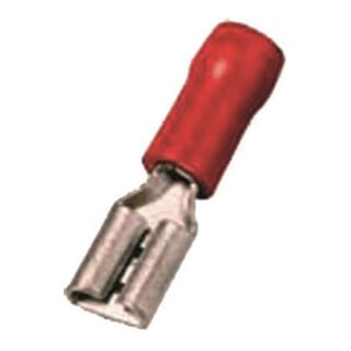 Intercable Manchon à sertir plat ICIQ145FH 0,5-1 mm² 4,8 x 0,5 rouge en laiton étamé
