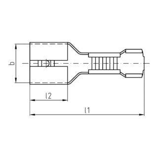 Intercable Manchons à sertir plats ICC145FH 0,5-1 mm² 4,8 × 0,5