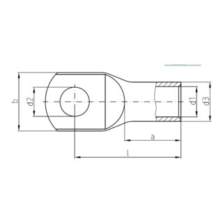 Intercable Rohrkabelschuh ICF2510 25qmm M10