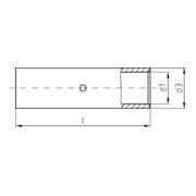Intercable Tools Connecteur de jonction 4qmm avec arrêt central ICR4V-4