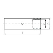 Intercable Tools Connecteur de jonction 70qmm avec butée centrale ICR70V-4