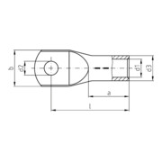 Intercable Tools Cosse à sertir 6 mm² M5 zinguée ICD65-5