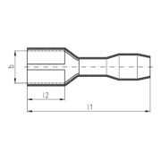 Intercable Tools Cosse plate 0,5-1 mm² 4,8x0,8 ICIQ148FHVI-5