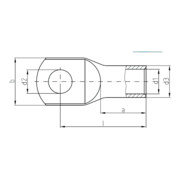 Intercable Tools Cosse tubulaire 6qmm M6 zinguée ICR66-4