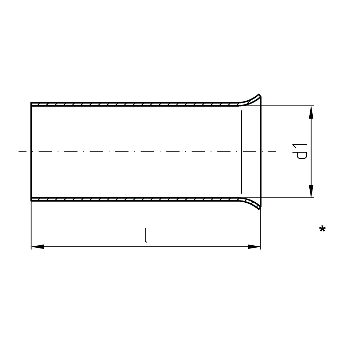 Intercable Tools Embout de câble 50qmm étamé ICAE5018