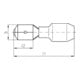 Intercable Tools Flachstecker 0, 5-1qmm 2, 8x0, 8 ICIQ128FS
