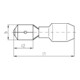 Intercable Tools Flachstecker 1, 5-2, 5qmm 6, 3x0, 8 ICIQ268FS