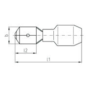 Intercable Tools Flachstecker 1, 5-2, 5qmm 6, 3x0, 8 ICIQ268FS-5