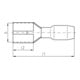 Intercable Tools Flachsteckhülse 0, 1-0, 4qmm 2, 8x0, 8 ICIQ0528FH