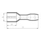 Intercable Tools Flachsteckhülse 0, 5-1qmm 4, 8x0, 8 ICIQ148FHVI