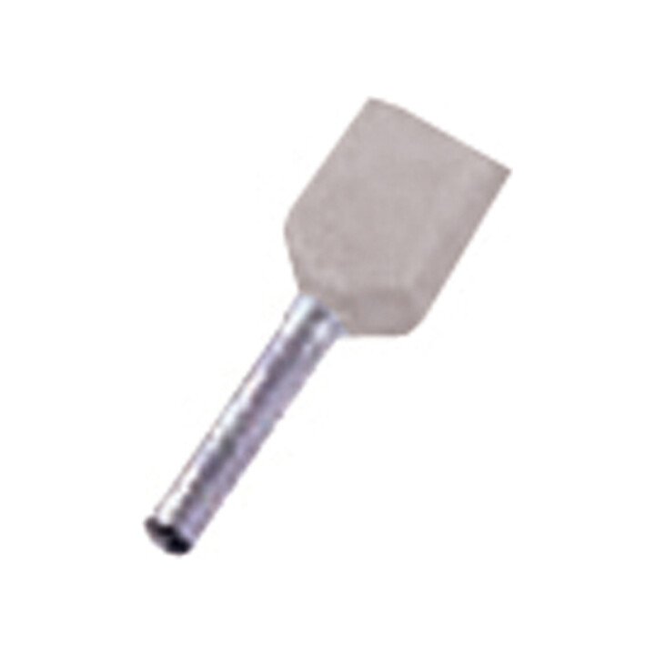 Intercable Tools Manchon à double conducteur 2x4qmm gris ICIAE412Z