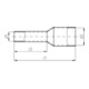 Intercable Tools Manchon de câble 10qmm rouge ICIAE1012