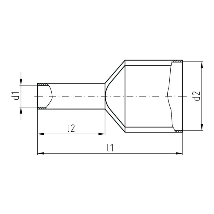 Intercable Tools Manchon double câble 2x0,75 mm² gris ICIAE0758Z