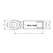 Intercable Tools Presskabelschuh M16 blank ICALCU9516-4