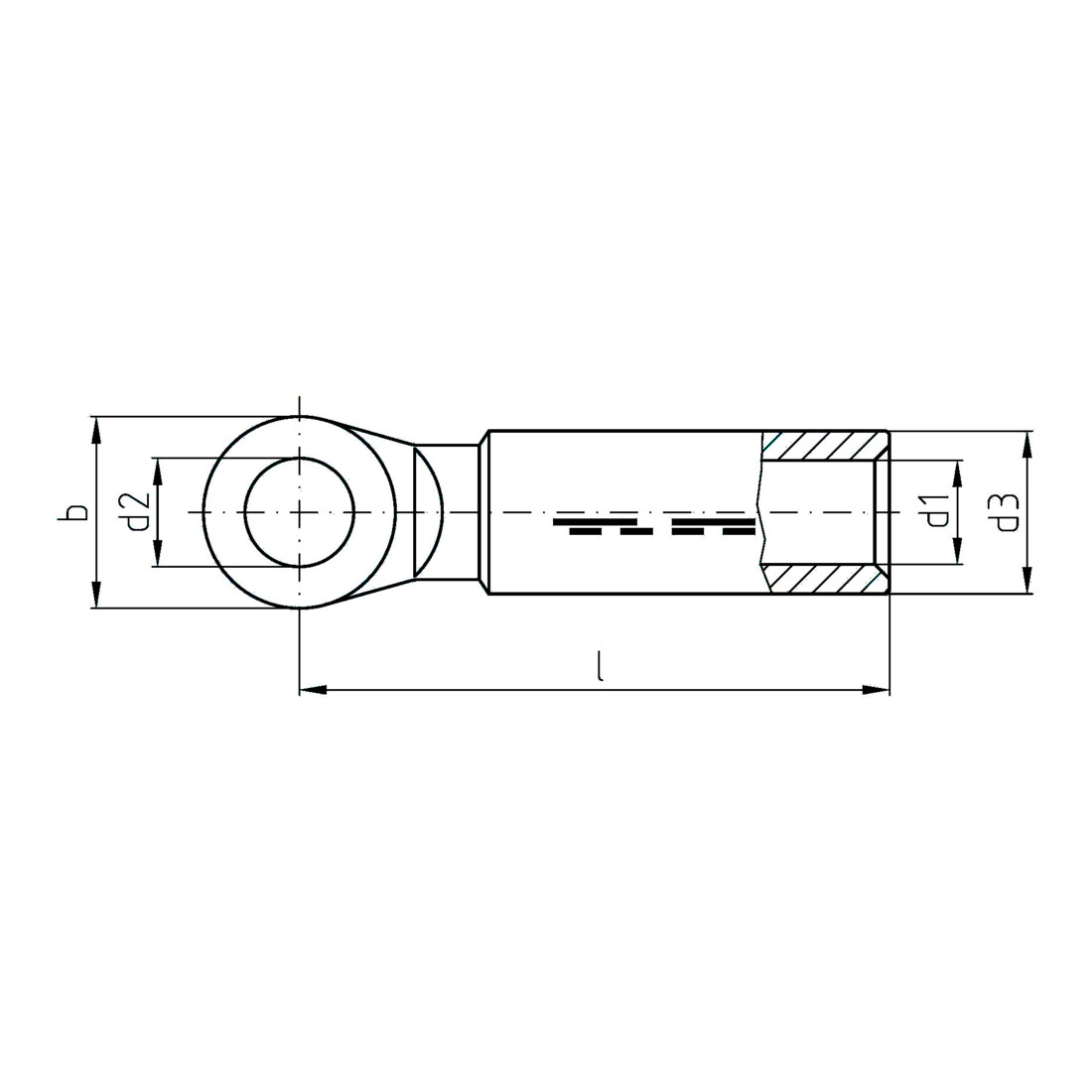 Intercable Tools Presskabelschuh M20 blank ICALCU24020