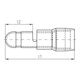 Intercable Tools Rundstecker 0, 5-1qmm rot ICIQ1RST
