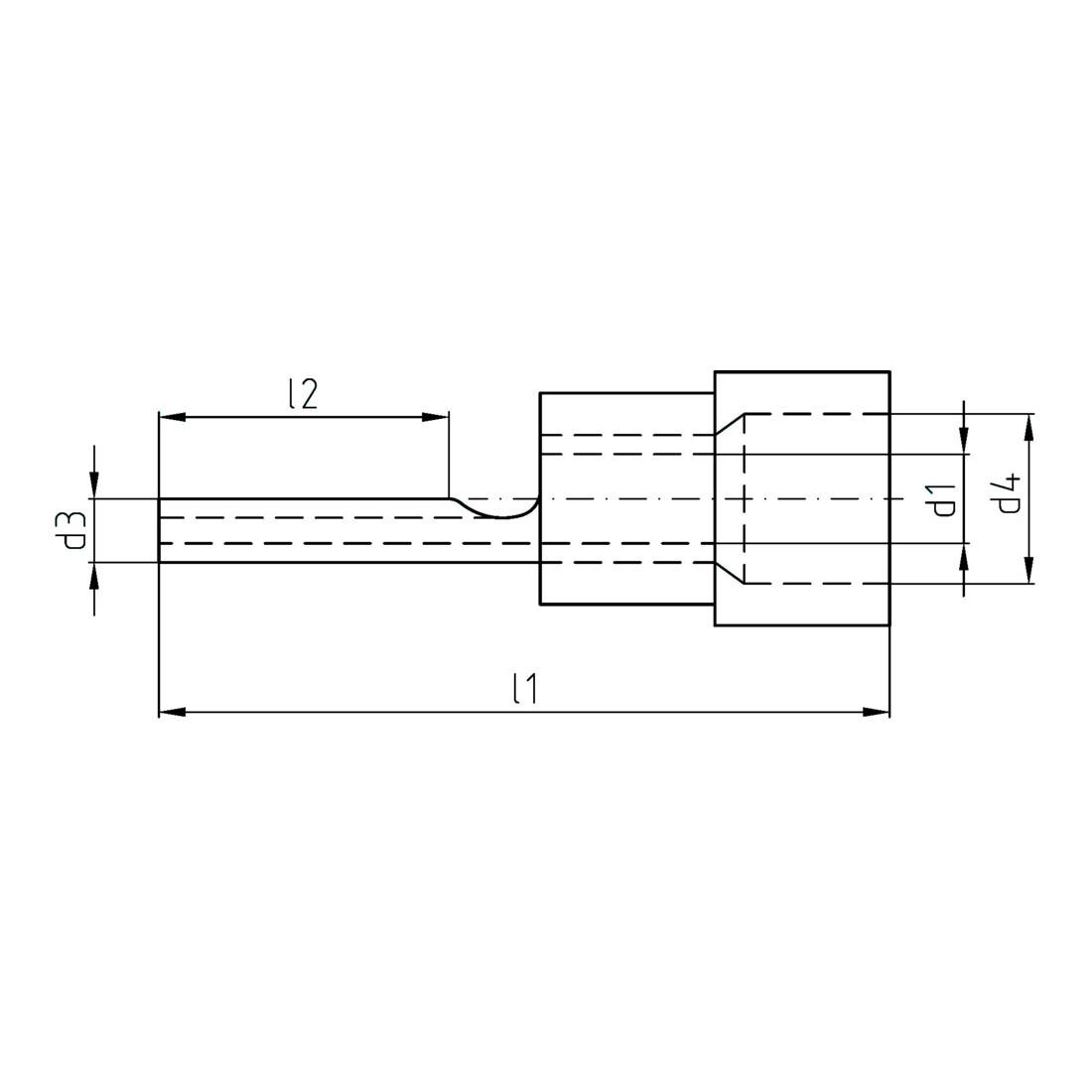 Intercable Tools Stiftkabelschuh 4-6qmm gelb ICIQ6ST