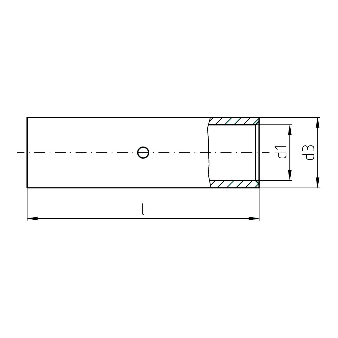 Intercable Tools Stoßverbinder 6qmm Mittenanschlag ICR6V