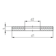 Intercable Tools Unterlegscheibe M10, 240qmm, blank ICALCU10CS-4