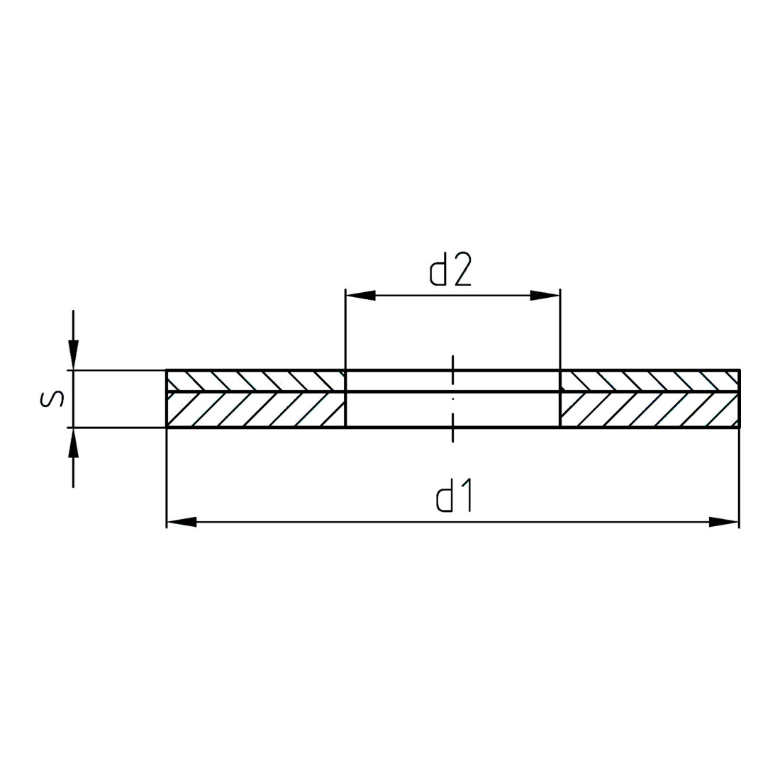 Intercable Tools Unterlegscheibe M10, 240qmm, blank ICALCU10CS