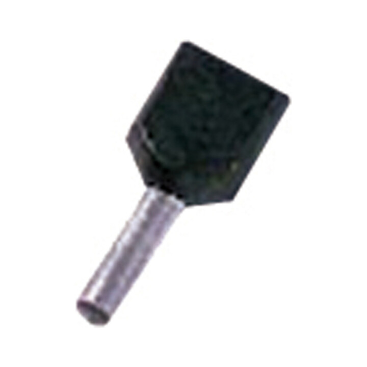Intercable Tools Zwillingsaderendhülse 2x1, 5qmm schwarz ICIAE158Z