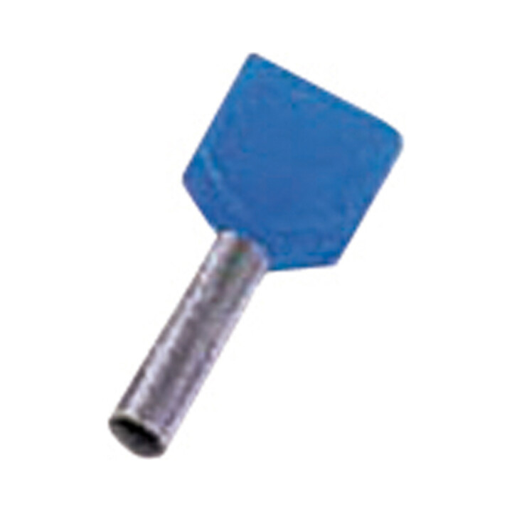 Intercable Tools Zwillingsaderendhülse 2x2, 5qmm blau ICIAE210Z